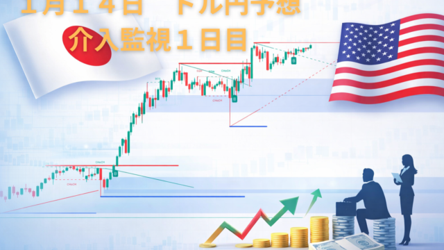 1月14日　急騰介入警戒　１日目